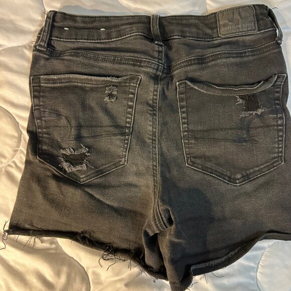 American Eagle Size 2 Button Fly Hi-Rise Shortie Strech - Picture 2 of 9